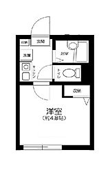 西武池袋線 桜台駅 徒歩7分の賃貸アパート 1階1Kの間取り