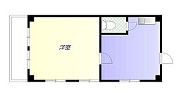 都営大江戸線 練馬駅 徒歩5分の賃貸マンション 3階ワンルームの間取り