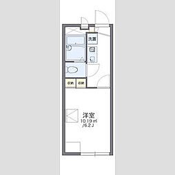 レオパレス三郷2 1Kの間取図画像
