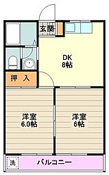 間取図画像 2DK