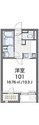 レオネクストフロレゾンA ワンルームの間取図画像