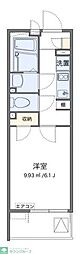 レオネクストルリシュブール 1Kの間取図画像