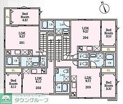 Ciel玉川町 1LDKの間取図画像
