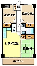 フォレストシティー町田 3LDKの間取図画像