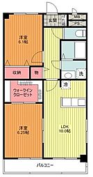 シャトルコート 2LDKの間取図画像