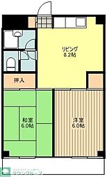 グレースマンション 2LDKの間取図画像