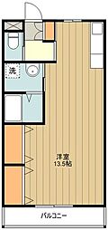 メイフェアー三沢 ワンルームの間取図画像