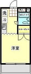 サンライズ昭島 1Kの間取図画像