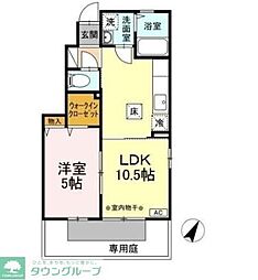 N・コート 1LDKの間取図画像
