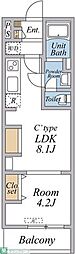 リブリ・西国立 1LDKの間取図画像