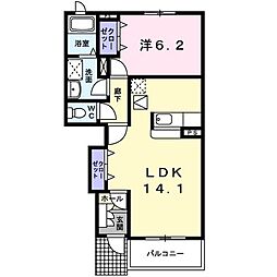 ポラリス 1LDKの間取図画像