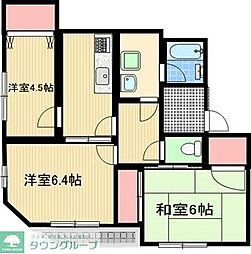 メゾネット和 3DKの間取図画像