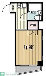 パレドール八王子 1Kの間取図画像