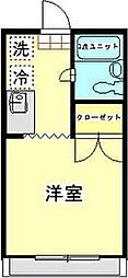 ジュネスいずみ 1Kの間取図画像