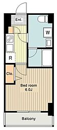 MAINSTAGE立川2 1Kの間取図画像
