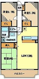 ヴェルリーフ 3LDKの間取図画像