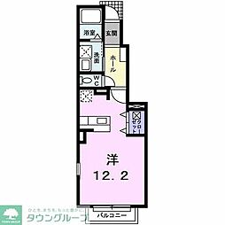 ベルビュー神明 ワンルームの間取図画像
