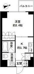 アーバンスタイル立川 1Kの間取図画像