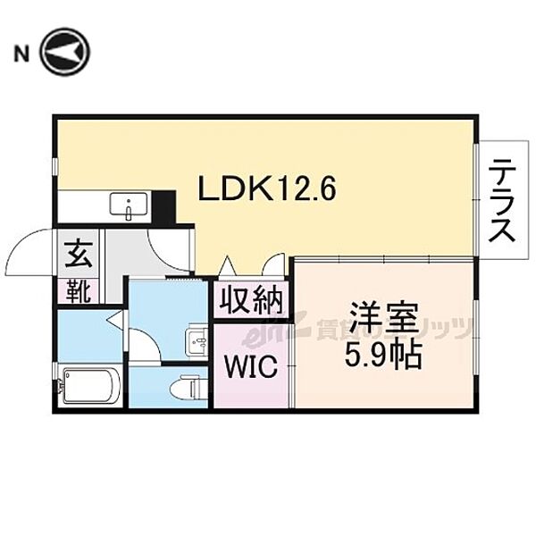 ルイ　シャトー 202｜奈良県奈良市七条1丁目(賃貸アパート1LDK・2階・44.33㎡)の写真 その2