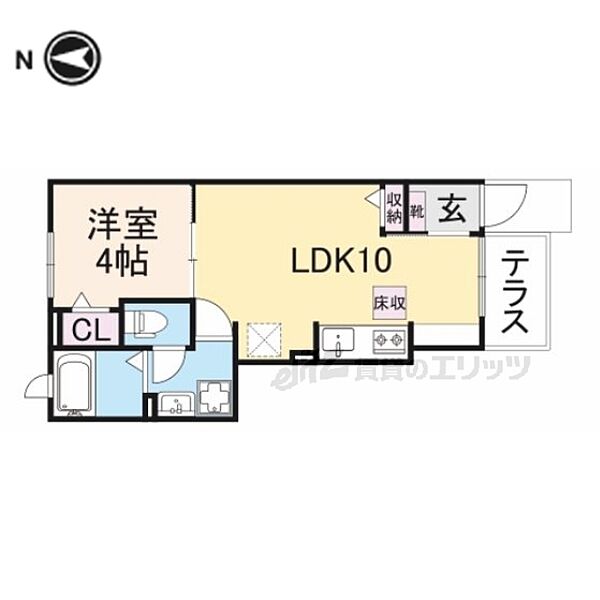 奈良県大和高田市大字市場(賃貸アパート1LDK・1階・32.44㎡)の写真 その2