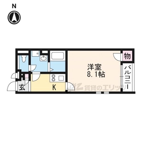 奈良県香芝市すみれ野1-(賃貸アパート1K・2階・25.89㎡)の写真 その2