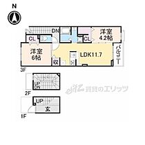 奈良県橿原市高殿町（賃貸アパート2LDK・3階・61.72㎡） その2