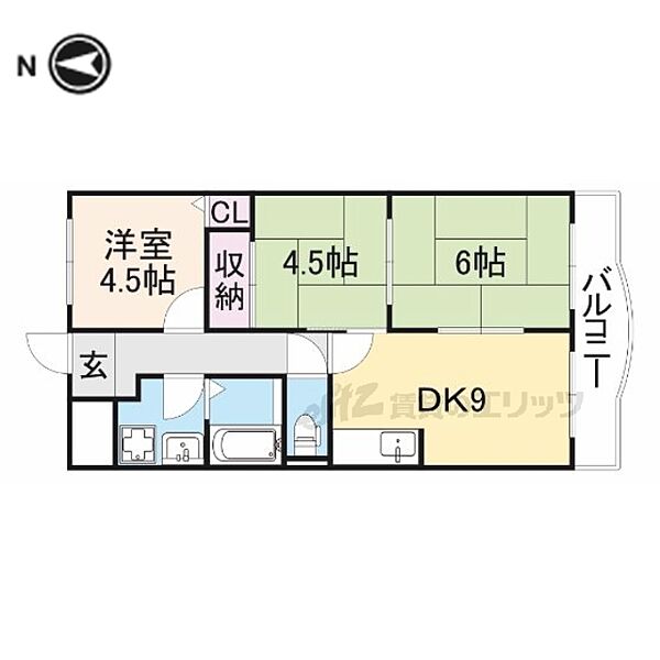 奈良県大和高田市神楽3丁目(賃貸マンション3LDK・6階・54.78㎡)の写真 その2