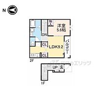 奈良県磯城郡田原本町千代（賃貸アパート1LDK・2階・42.40㎡） その2