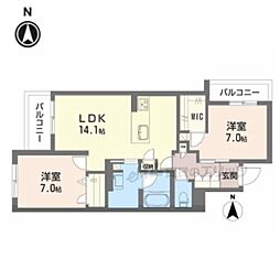 間取図画像 2LDK