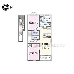 シルエーラ セットA 2LDKの間取図画像