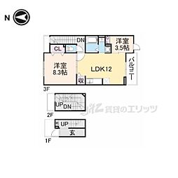 ファーストハイツ 2LDKの間取図画像