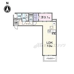 セレーノ 1LDKの間取図画像