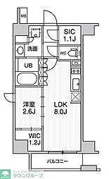 SEASONFLATS新高円寺 1LDKの間取図画像