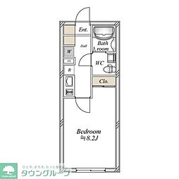 アーバンパーク方南町 1Kの間取図画像