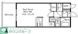 サンクレール高井戸 ワンルームの間取図画像