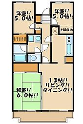 カサグランデ永福 3LDKの間取図画像