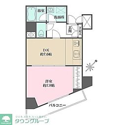 藤和氷川台コープ 1DKの間取図画像