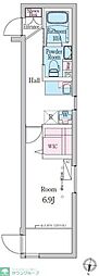 DUOMAISON笹塚 1Kの間取図画像