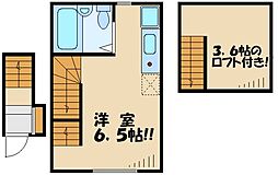アペックス・下高井戸 ワンルームの間取図画像