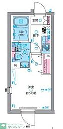 杉並区高円寺北4丁目マンション 1Kの間取図画像