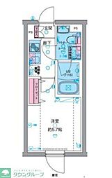 杉並区高円寺北4丁目マンション 1Kの間取図画像