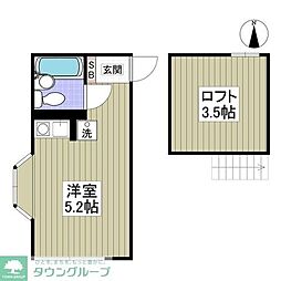ロイヤルライオンヴィレッジパート4 ワンルームの間取図画像