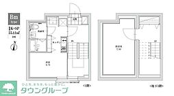 LEGALAND+江古田 1Kの間取図画像