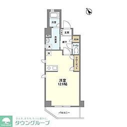 コンフォール山嘉 7階ワンルームの間取り