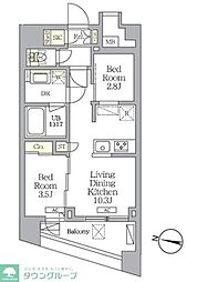 NOGATA RESIDENCE 2LDKの間取図画像