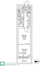 プラネソシエプラス桜台 1DKの間取図画像