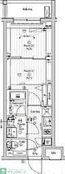 (仮称)PREMIUMCUBE東高円寺DEUX 2Kの間取図画像