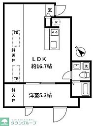 ラフォルテ井草 1LDKの間取図画像