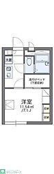 レオパレスロカ 1Kの間取図画像