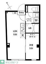 杉並区桃井1丁目マンション 1LDKの間取図画像